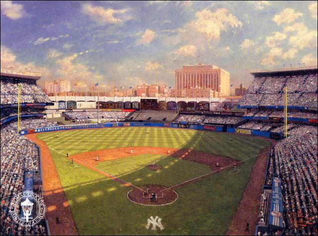 Thomas Kinkade ny yankee stadium